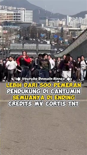 Over 500 Supporting Cast Members Featured in the Ending Credits of TNT's CORTIS MV #kpop #shorts