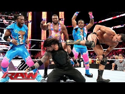 Roman Reigns competes in a "One vs. All" Match: Raw, January 11, 2016
