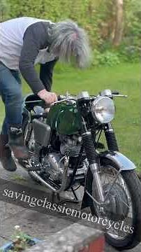 Norton Commando 750 First Start after Restoration 1968 #nortoncommando #nortonmotorcycles