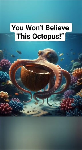 "This Octopus Lives in a Coconut Shell?! 🐙 Nature’s Weirdest Architects!"
