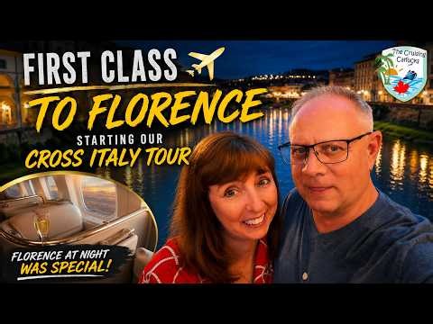 FIRST CLASS to Europe: Florence at Night!
