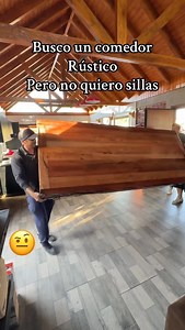 Mesa rústica de durmientes con sitiales de roble #rustico #chile | muebles_rusticos_eyl