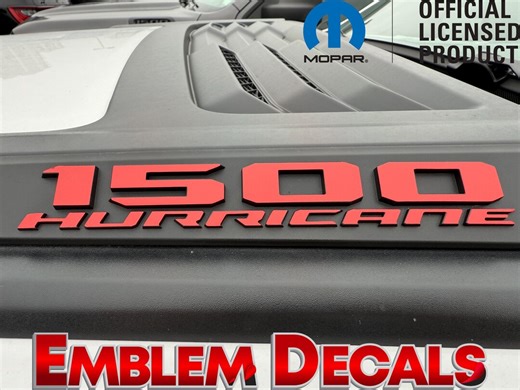 2026 RAM " 1500 HURRICANE " SPORT Performance Hood Emblems Overlay Decal Twin Turbo Laramie and Rebel - Etsy