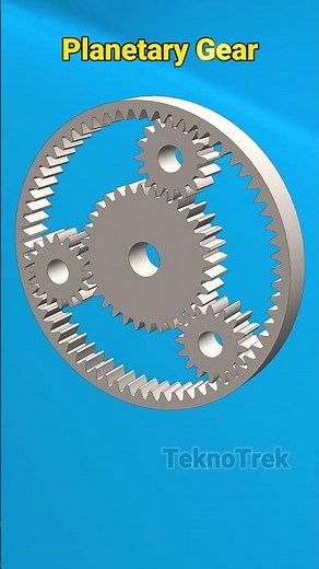 Planetary Gear Mechanism Explained in 3D | How Gears Work