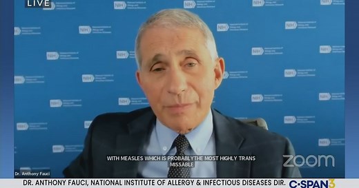 Dr. Anthony Fauci Update on Coronavirus Pandemic