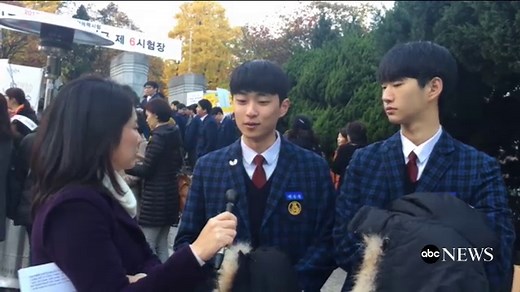 On National College Exam Day, Nervousness and Anticipation for South Korea's Students