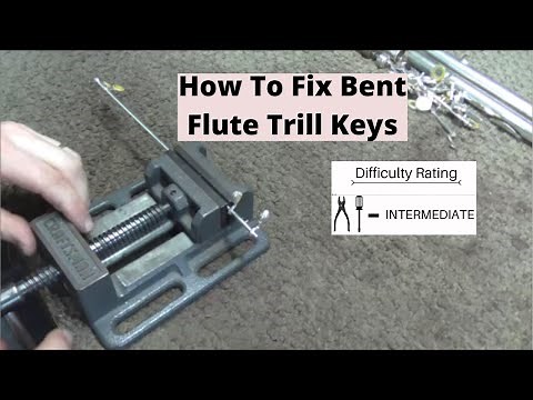 How To Fix Bent Flute Trill Keys (part 1, D# Trill Key)