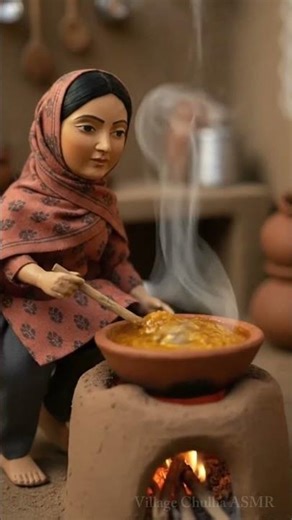 Tiny Village Cooking 😍 Real or Miniature? 🔥 #shorts