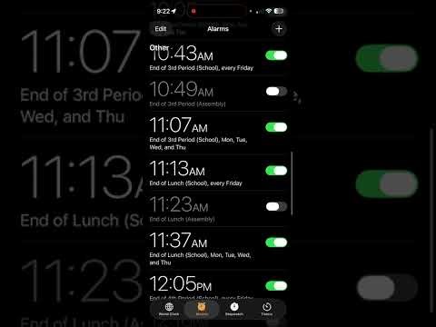 How to Get the iPhone to Turn On Clusters or Sets of Alarms using Siri