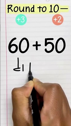 Rounding Up to the Nearest Ten — in 2 Seconds 😱 Mental Math Trick