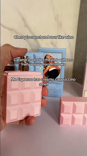 Sabrina Carpenter Sweet Tooth perfume collection Me espresso, Cherry Baby, Caramel Dream #perfumetok