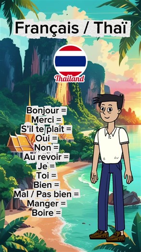 Apprendre les Mots de Base en Thaïlandais
