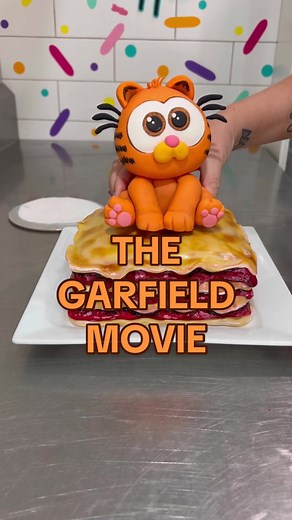 Garfield Movie Celebration: Create a Lasagna Cake