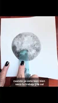 Luna en acuarela para principiantes 😁🌖 #acuarelaparaprincipiantes #arteducation #tutorial #arte