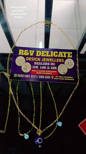 Unique Gold Chain Jewelry Designs at R&V Delicate Design Jewellers