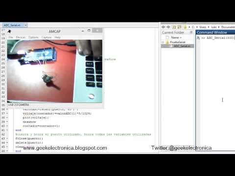 Toma de datos serial y graficación en MATLAB