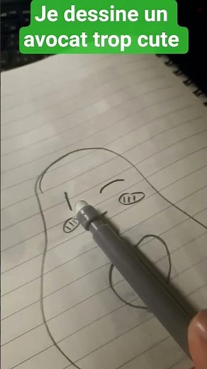 Je dessin un cute avocat