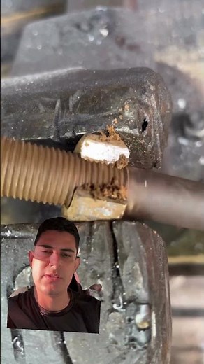 Cleaning threads with a cut nut
