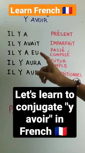 7.9K views · 210 reactions | Let's learn to conjugate "y avoir" in French|Learn and speak french with Alain and Moh | OuiTeach & French Becomes Easy | Facebook