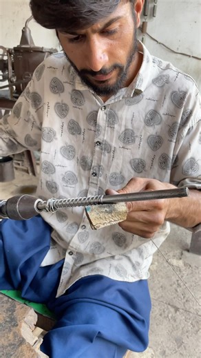 Making a new simple spring on a drill machine #shortsvirl