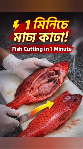 Quick and Easy Fish Cutting and Cleaning #fishcutting #fishcleaning #fishpreparation #shorts