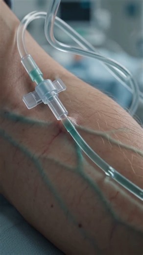 How Does an IV Drip Reach Your Blood? 💧🩸😱 #shorts #IVDrip #Bloodstream #HumanBody