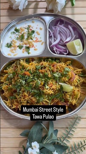 Mumbai Street Style Tawa Pulao | Easy Indian Street Food Recipe at Home #food #street #streetfood