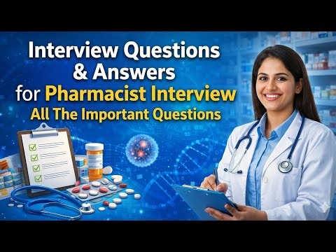 Pharmacist Interview Questions & Answers | Top 50 Important Questions (Must Watch!)