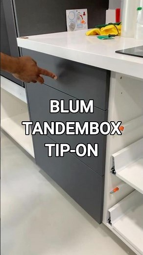 Blum TANDEMBOX TIP ON Drawers | Push to Open with Soft Close