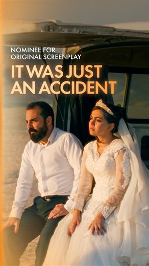 IT WAS JUST AN ACCIDENT, written by Jafar Panahi, in collaboration with Nader Saïvar, Shadmehr Rastin and Mehdi Mahmoudian. Nominated for Writing (Original Screenplay) at the 98th Oscars. Watch the #Oscars LIVE on Sunday, March 15th, at 7e/4p on ABC and Hulu. #OnlyAtTheOscars | The Academy