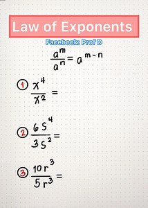 51K views · 332 reactions | How to simplify expressions using law of exponential? #math #mathematics | Prof D | Facebook