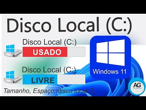Como Descobrir Tamanho Disco Local (C:), Espaço Livre e Usado - Windows 11