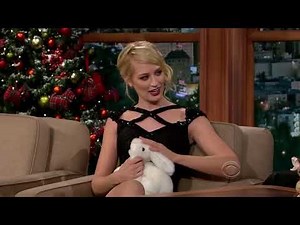 Beth Behrs Wears A Sexy Short Dress for Craig Ferguson