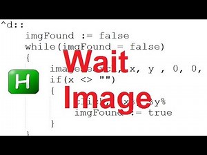 autohotkey: wait image to appears in the screen