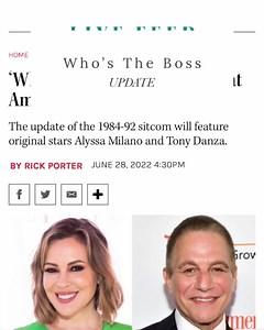 ‘Who’s the Boss’ Sequel Lands at Amazon’s Freevee Read more at link in bio. | Alyssa Milano