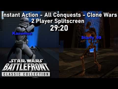 [PB] Star Wars Battlefront II (2024) Speedrun - All Conquests - Clone Wars - 2 Player in 29:20