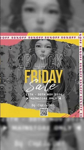 Second Life ::C'est la vie !:: Black Friday Sale 2024 | SL Store #shorts #secondlife