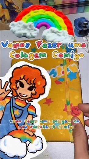 Vamos fazer uma colagem comigo 🌈 #artvideo #art #tutorial