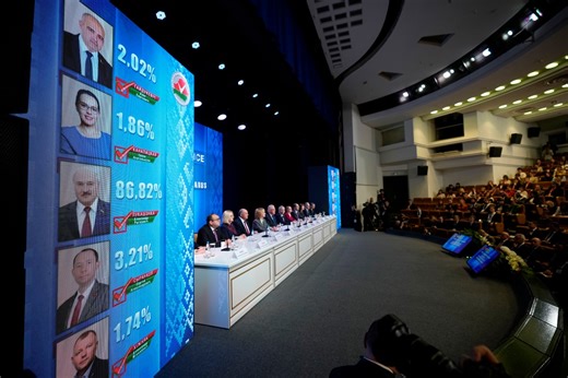 Belarus opposition and Western leaders reject election result that extends strongman’s rule