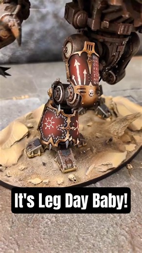 Chaos Knight & Free-hand... what could go wrong? #warhammer40k #chaosknight