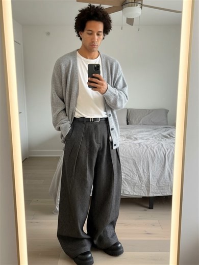 Bro, check this pants! 😮 Super chill, moves free, no squeeze. Your new go-to for comfort and style. Tap the basket! 👇 #incerun #widelegpants #pleatedtrousers #streetstyle #comfyoutfit #kfashion #tiktokfashion #styletips #pant #Chicano #menfashion