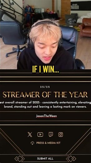 Jason Wants To Be Nominated For Streamer Of The Year 😳🔥
