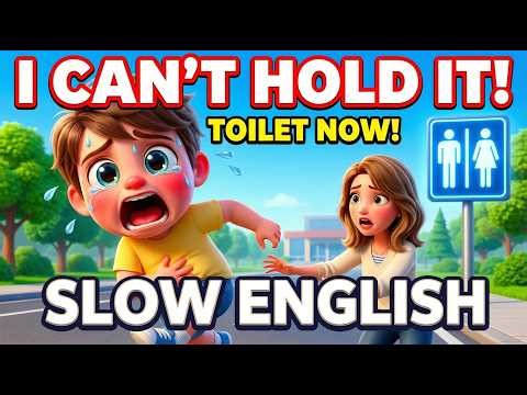 Mom, I Need to Pee RIGHT NOW! 😱🚽 | Funny English Story for Beginners