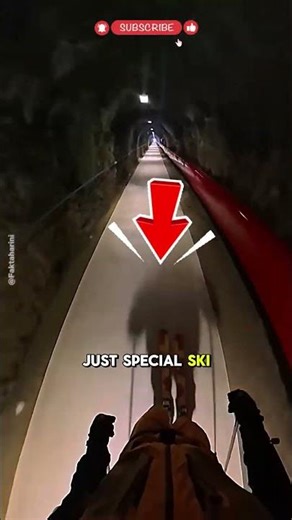 This Tunnel Leads to One of the Steepest Slopes #shorts #viral #trending