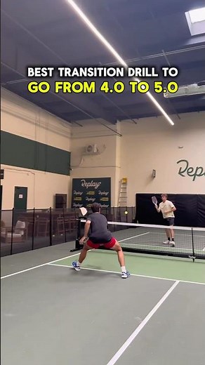 Do this drill to improve your transition! #pickleballtips #pickleball