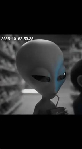 Baby Alien Breaks Into Convenience Store