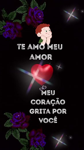 Cartoon Love Message with Sparkling Background