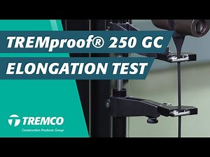 Tremco's TREMproof® 250 GC - Elongation Testing