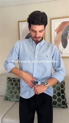Así es como puedes meter la camisa por dentro…