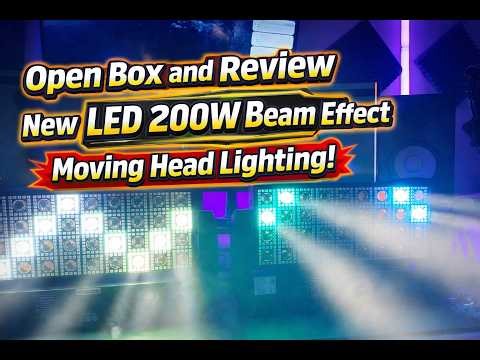 This 200W Shehds Light is CRAZY! | Open Box & Review (Wash/Beam Effects)